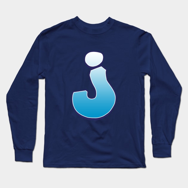 J - Blue Long Sleeve T-Shirt by Dmitri